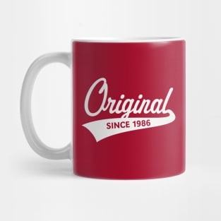 Original Since 1986 (Year Of Birth / Birthday / White) Mug